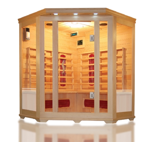 Infrasarkano staru sauna WSD-8004LCG -	1500x1500x600x600x1250x1900